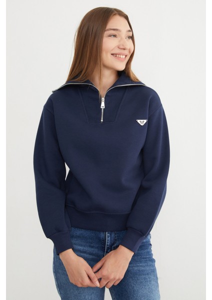 3 Iplik Üçgen Metal Armalı Sweatshirt indirimleri