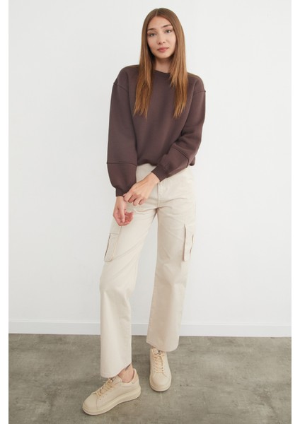 3 Iplik Basic Bisiklet Yaka Sweatshirt modelleri