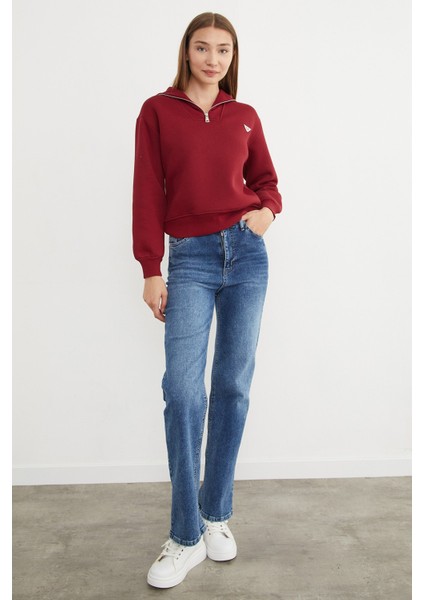 3 Iplik Üçgen Metal Armalı Sweatshirt modelleri