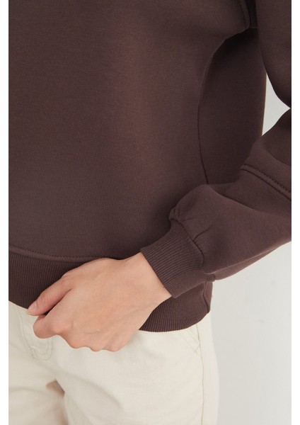 3 Iplik Basic Bisiklet Yaka Sweatshirt fırsatları