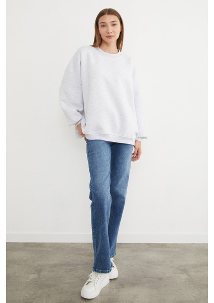 3 Iplik Basic Oversize Sweatshirt fırsatları