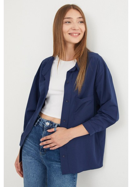 Basic Tek Cepli Oversize Gömlek fiyatları