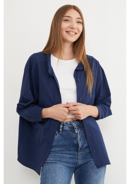 Basic Tek Cepli Oversize Gömlek indirimleri