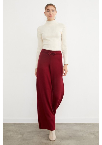 Beli Lastikli Palazzo Triko Pantolon modelleri