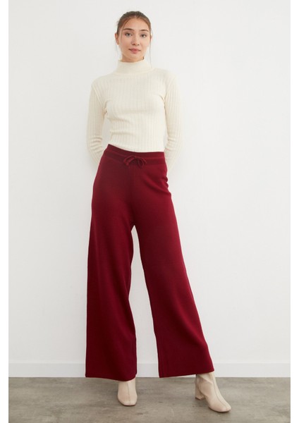 Beli Lastikli Palazzo Triko Pantolon fırsatları