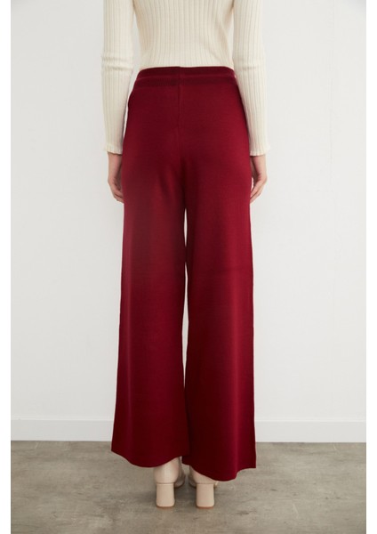 Beli Lastikli Palazzo Triko Pantolon