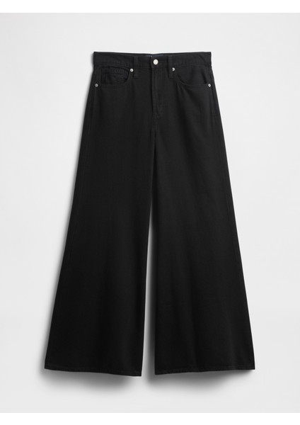 Kadın Siyah Washwell Wide Leg Pantolon fiyatları