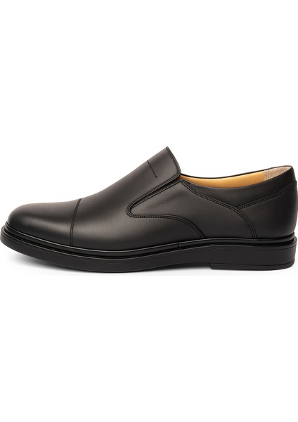 GR0378 Iç Dış Hakiki Deri Poli Taban Burun Dikiş Detaylı Erkek Günlük Klasik Ayakkabı