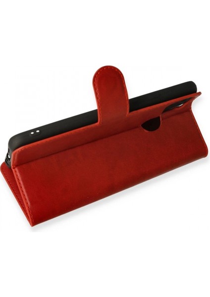 Realme C25 Kılıf Trend S Plus Kapaklı Kılıf - Kırmızı modelleri