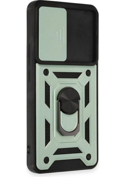 Xiaomi Mi 12T Pro Kılıf Pars Lens Yüzüklü Silikon - Yeşil fiyatları