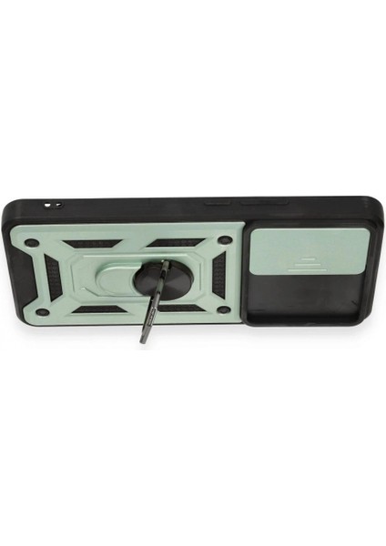 Xiaomi Mi 12T Pro Kılıf Pars Lens Yüzüklü Silikon - Yeşil modelleri