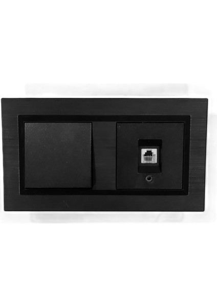 Ovivo Quantum Siyah Anahtar+Nümeris (Telefon) Prizi 2'li Set