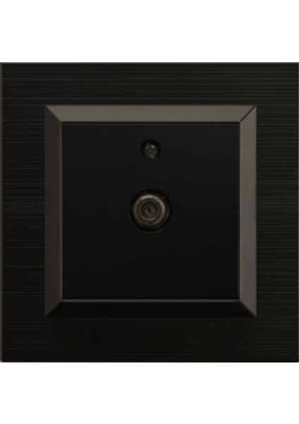 Ovivo Quantum Siyah Uydu Tv Televizyon Prizi Çerçeve Dahildir