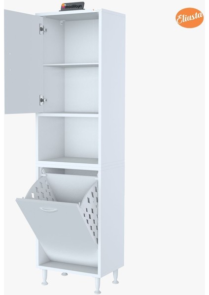 Mutfak Dolabı Tek Kapaklı Raflı Kirli Camasır Dolabı Banyo Dolabi Çok Amaçlı Dolap fırsatları