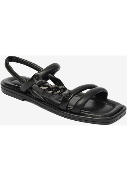 Kadın Siyah Hakiki Deri Sandalet 4Y2YS50759
