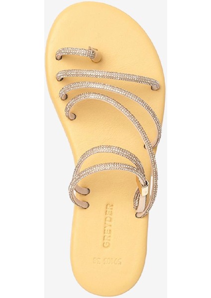 Kadın Pembe Taşlı Hakiki Deri Sandalet 4Y2WS59103 fırsatları