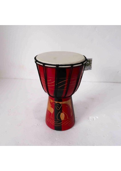 Ahşap Djembe Otantik Çalgı 008 30CM Mahonı Agacı Keçi Derisi fiyatları