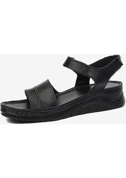 Kadın Siyah Hakiki Deri Sandalet 4Y2FS57472 modelleri