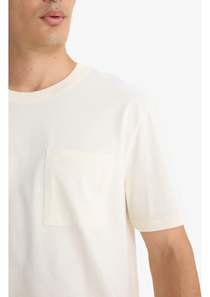 Bisiklet Yaka Penye Kısa Kollu Tişört F9767AX25SM indirimleri