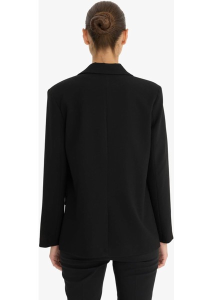 Regular Fit Düğmeli Blazer Ceket F9465AX25AU