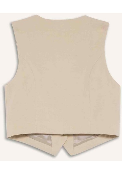 V Yaka Düğmeli Klasik Blazer Yelek C2026AX25AU modelleri