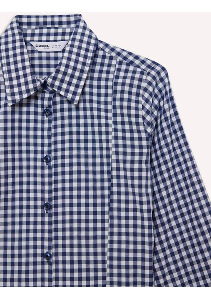 Coool Fitted Kareli Poplin Uzun Kollu Gömlek F9285AX25AU fiyatları