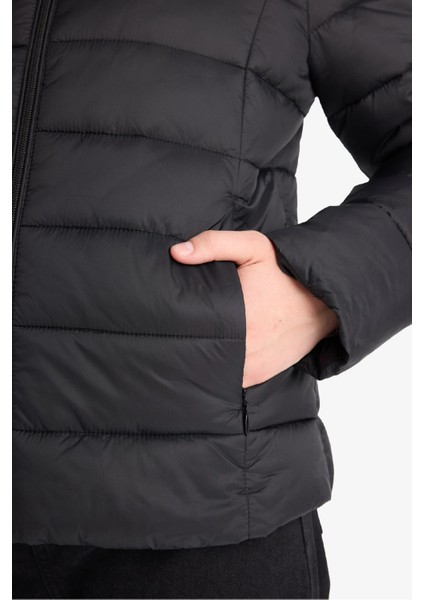 Su Geçirmez Regular Fit Dik Yaka Fermuarlı Şişme Mont E8689AX25AU