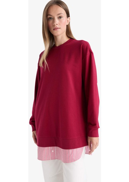 Regular Fit Bisiklet Yaka Sweatshirt Tunik A9529AX25AU modelleri