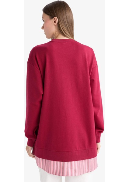 Regular Fit Bisiklet Yaka Sweatshirt Tunik A9529AX25AU