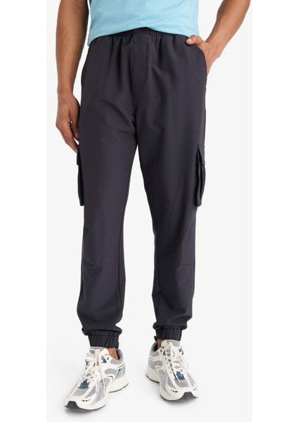 Fit Slim Fit Dar Kesim Kargo Cepli Dokuma Sporcu Jogger Eşofman Altı E9361AX25AU fırsatları