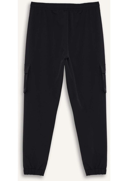 Fit Slim Fit Dar Kesim Kargo Cepli Dokuma Sporcu Jogger Eşofman Altı E9361AX25AU