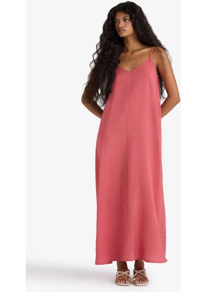 V Yaka Modal İnce Askılı Maxi Elbise F8137AX25AU fırsatları