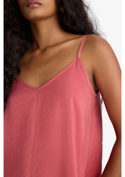 V Yaka Modal İnce Askılı Maxi Elbise F8137AX25AU indirimleri