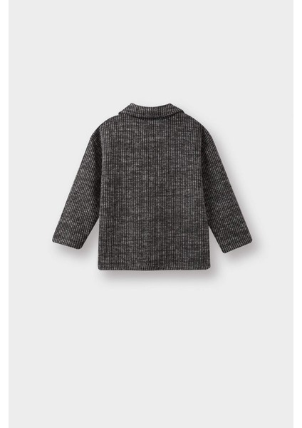 Erkek Bebek Gömlek Yaka Triko Görünümlü Sweatshirt G1955A525AU modelleri