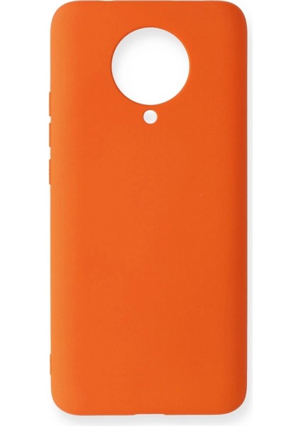Xiaomi Redmi K30 Pro Kılıf Nano Içi Kadife Silikon - Turuncu