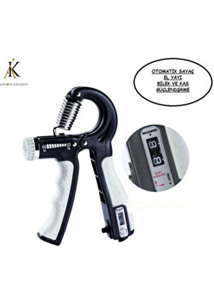 Otomatik Sayaçlı Bilek Güçlendirme Yayı 5-60 kg Ayarlanabilir Direnç ile Ergonomik Tasarım