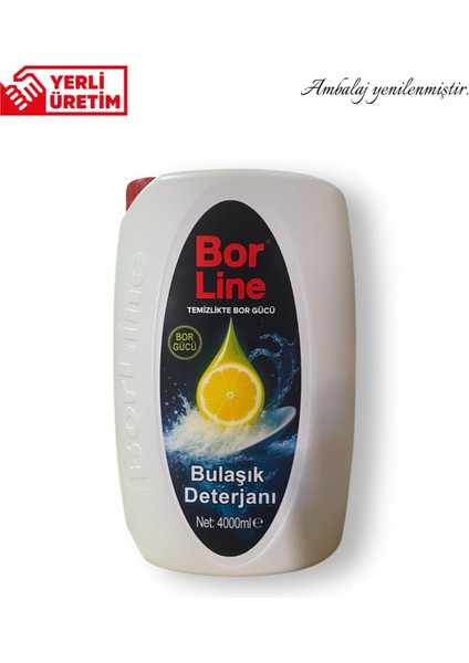 Sıvı Bulaşık Deterjanı Limon Aromalı 4000 ml Hassas Ciltler İçin Güvenli fiyatları