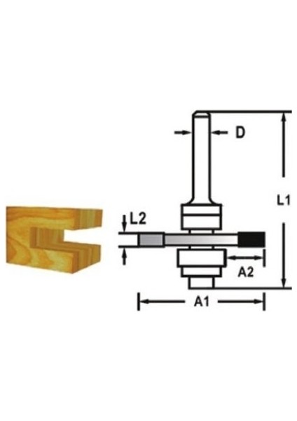 Freze Bıçağı Lamba Tip Çift Bıçak Rulmanlı 6X12MM TH14440 modelleri