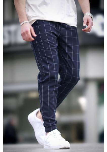 Ekoseli Lacivert Jogger Mad4081