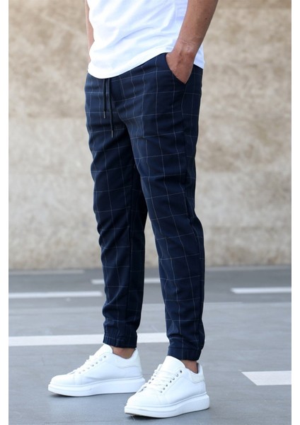 Ekoseli Lacivert Jogger Mad4081