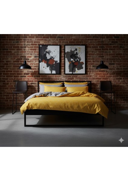 Ranforce Dream Sarı Çift Kişilik Nevresim Takımı