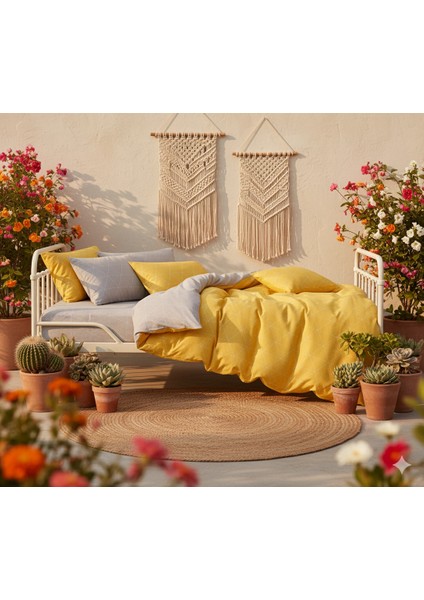 Ranforce Dream Sarı Çift Kişilik Nevresim Takımı