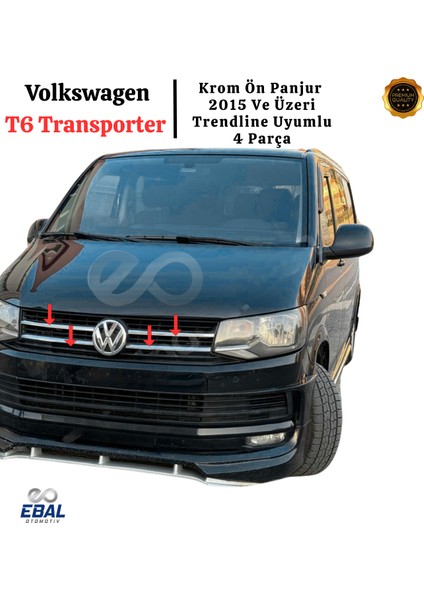 Vw T6 Transporter Krom Ön Panjur 4 Parça 2015 ve Üzeri Paslanmaz Çelik Trendline Uyumlu fiyatları