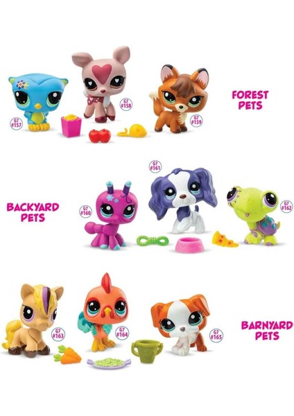 Nessiworld 6469 Sun-Littlest Pet Shop Minişler 3’lü Figür Seti