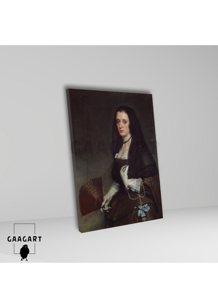 Tekli Dikey Kanvas Diego Velazquez The Lady With A Fan modelleri