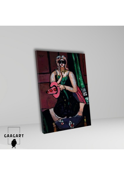 Tekli Dikey Kanvas Carnival Mask Green Violet And Pink fiyatları