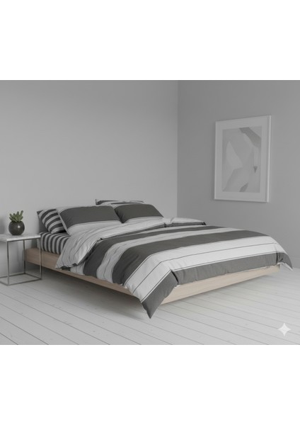 Ranforce Madras Kahve Çift Kişilik Nevresim Takımı