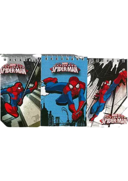 Bloknot Spiralli Örümcek Adam 42 YP A7 3'lü