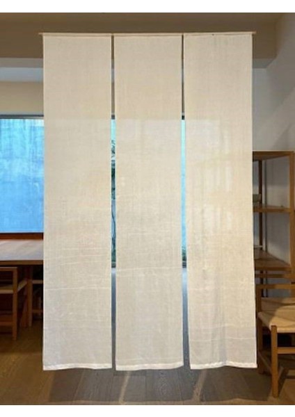 Beyaz Japon Perde Set 3'lü 120X180 cm