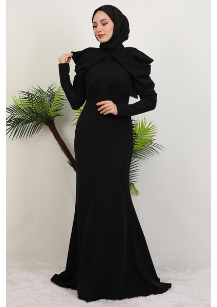 Elena Omuz Detay Abiye Siyah fiyatları